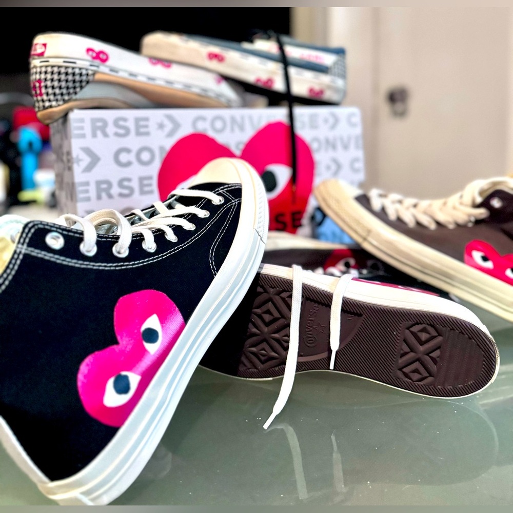 Comme De Garçon PLAY x Chuck Taylor All Star 70 Hi/blk-Size 11